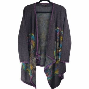 Mushka by Sienna Rose Waterfall Open Sweater Size Medium